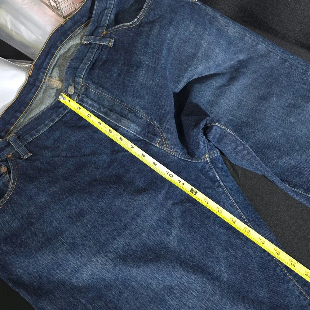 Polo Ralph Lauren Jeans Mens 42x34 Blue Authentic Dungarees Straight Leg Denim‎